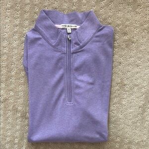 Peter Millar Lavender Quarter-Zip Pullover